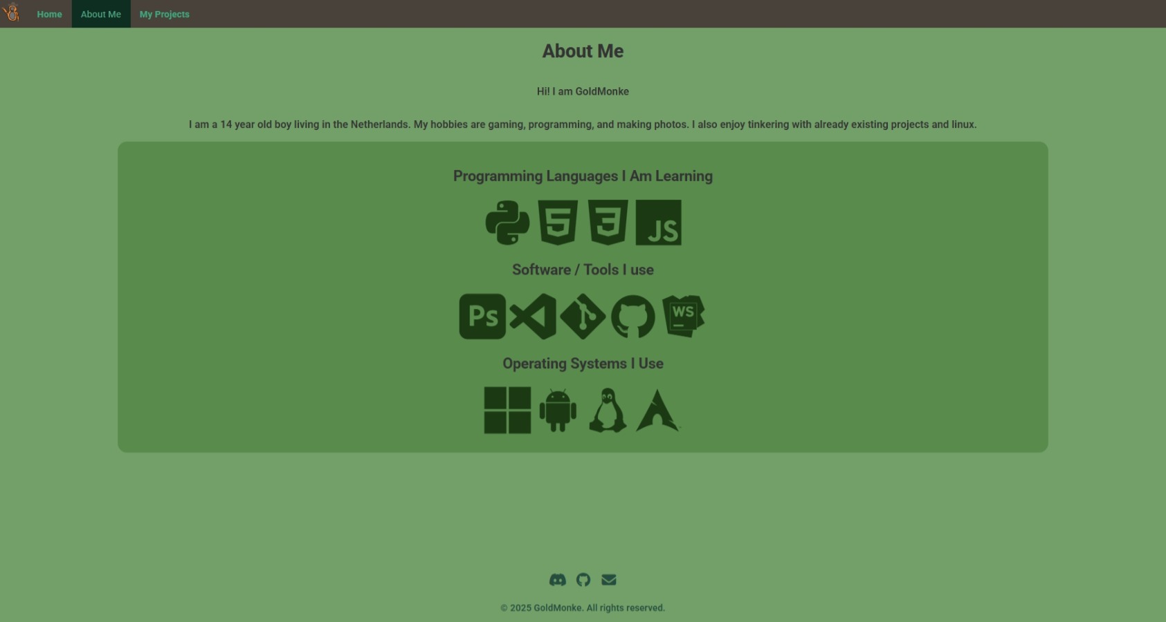 Personal Site Screenshot